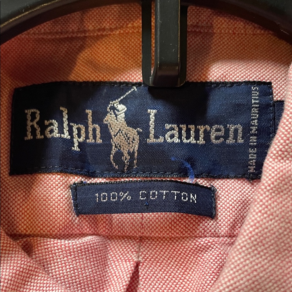 Ralph Lauren Polo Classic Pink Button-Down Shirt for Men - Picture 7 of 7